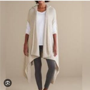 Soft Surroundings Ardelle Wrap with Pockets NWT Beige Speckle One Size